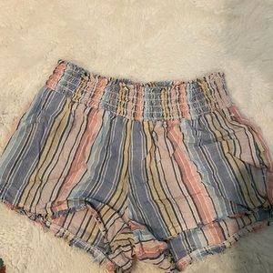 bella dahl linen shorts